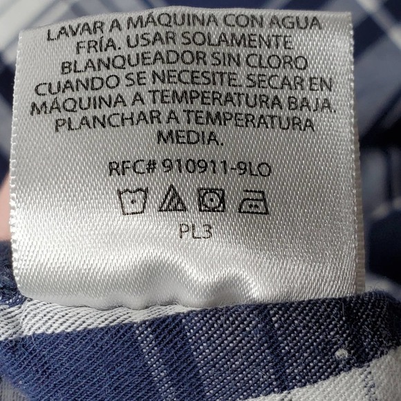 Faded Glory Button Down Shirt Plaid Sz Lg - Picture 7 of 8